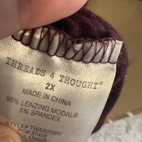 | Threads 4 Thought | Pink and Cream Chevron Sweatshirt - Picture 5 of 5